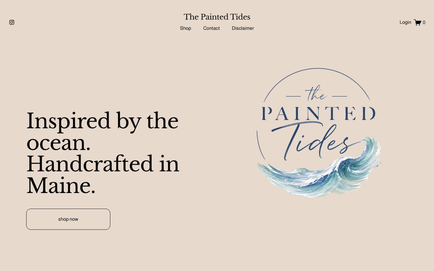 The first screen of The Painted Tides